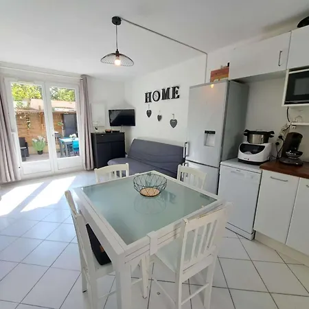 Maison Mitoyenne Climatisee 7 Pers. Avec Piscine Et Parking A Marseillan-plage - Fr-1-326-848