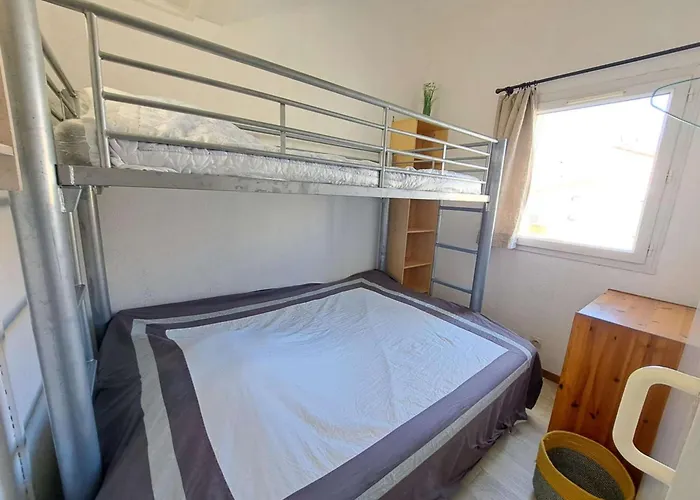 Maison Mitoyenne Climatisee 7 Pers. Avec Piscine Et Parking A Marseillan-plage - Fr-1-326-848 Appartement Marseillan (Herault)